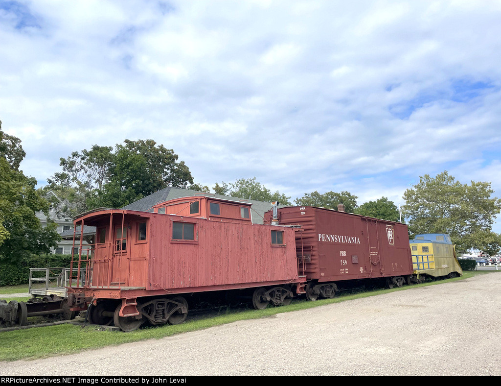 RR Museum of LI Greenport Location. Note the boxcar with the PRR logo-demonstrates that the LIRR used to be owned by the Pennsy